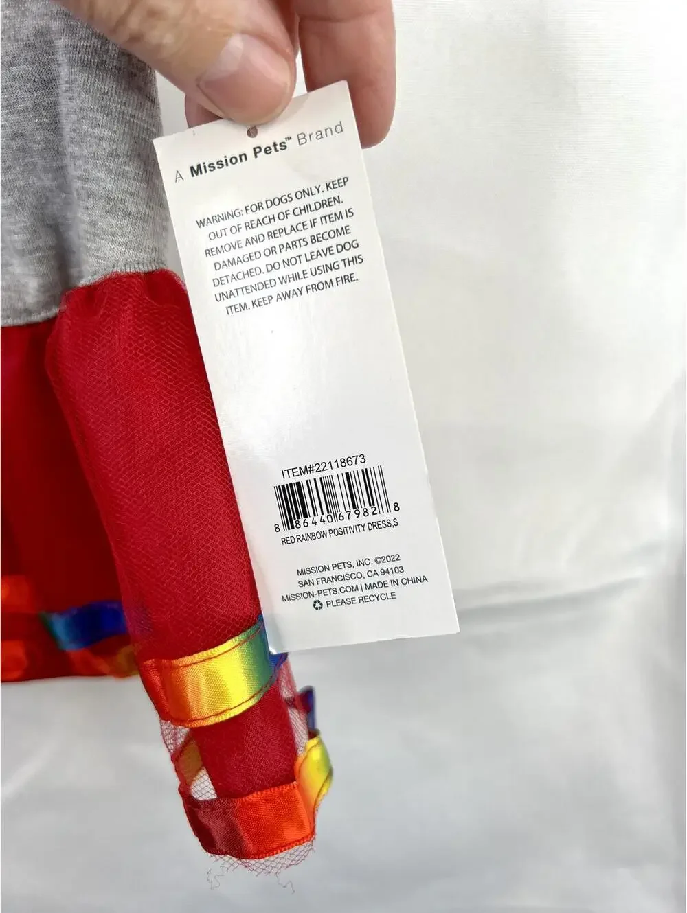WAG-A-TUDE Size S RAINBOW PRIDE 